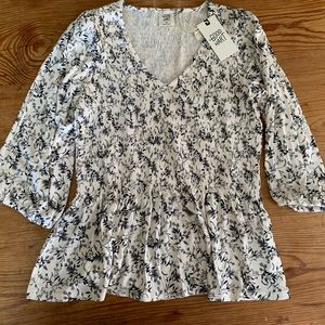 Good Hart peplum smocked top